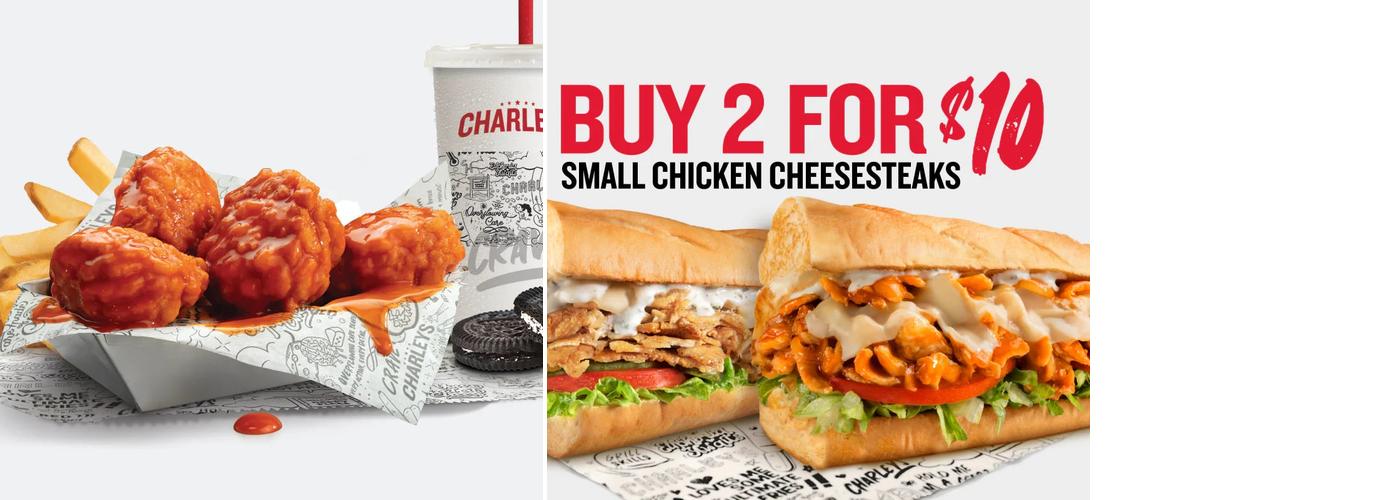 Charleys Philly Steaks Menu