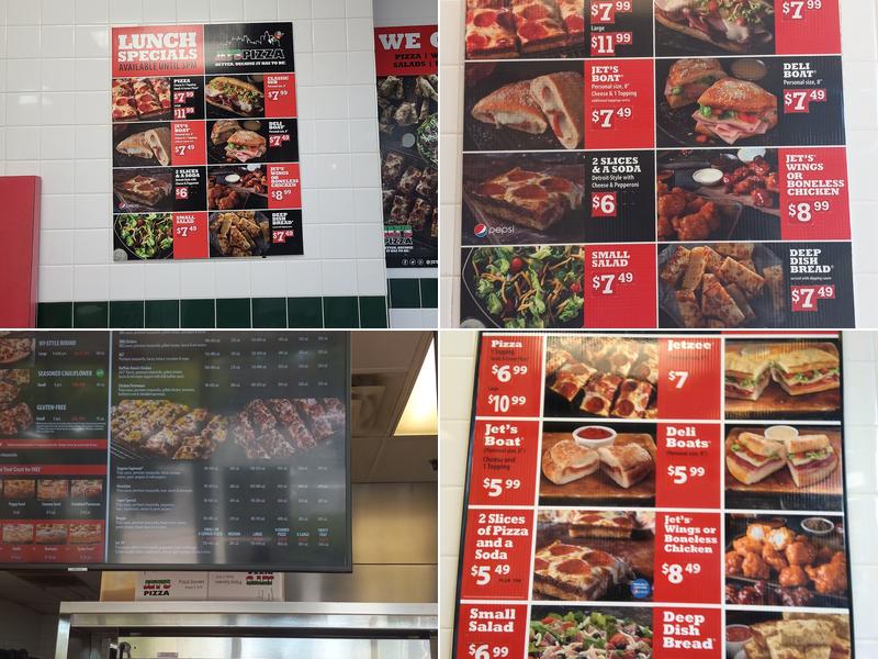 Jet's Pizza Menu