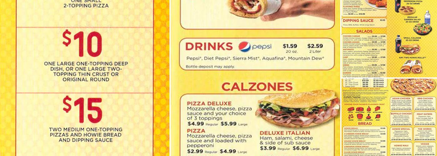 Hungry Howie's Pizza Menu
