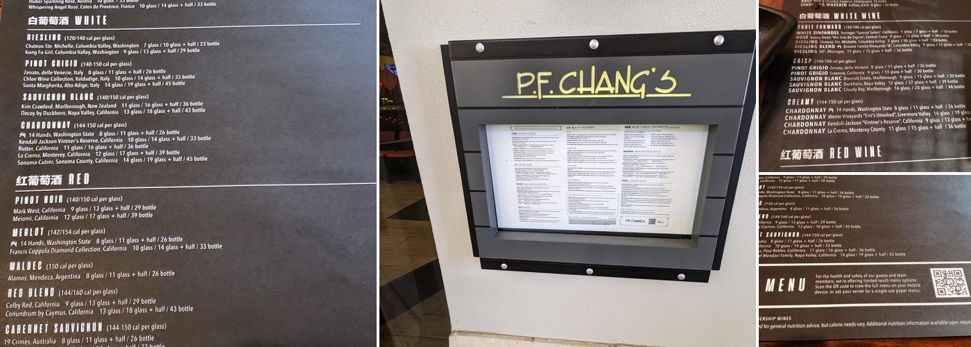 P.F. Chang's Menu