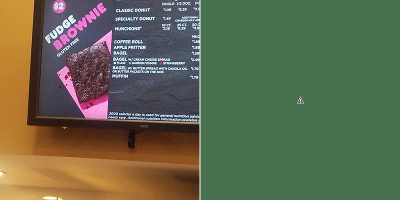 Dunkin' Menu