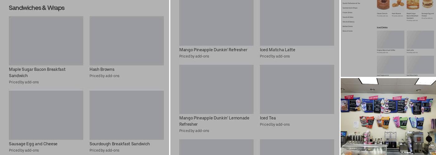 Dunkin' Menu