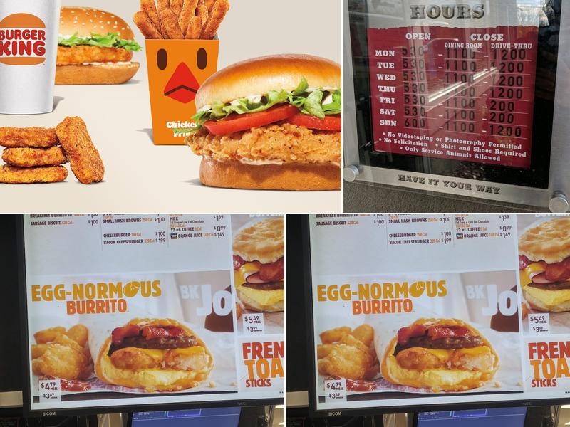Burger King Menu