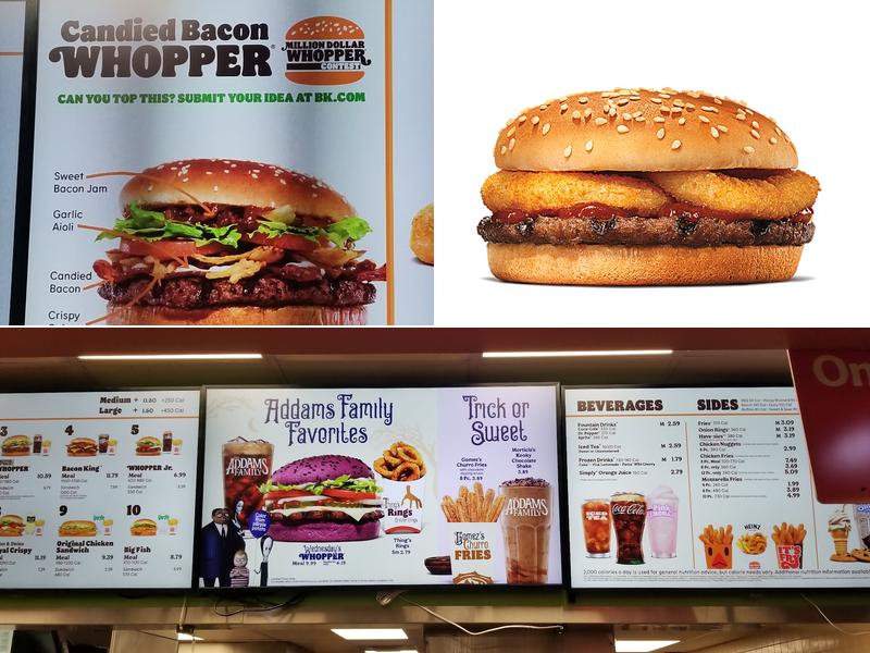 Burger King Menu
