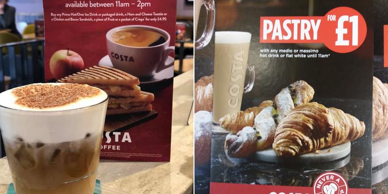 Costa Kingston Road Menu