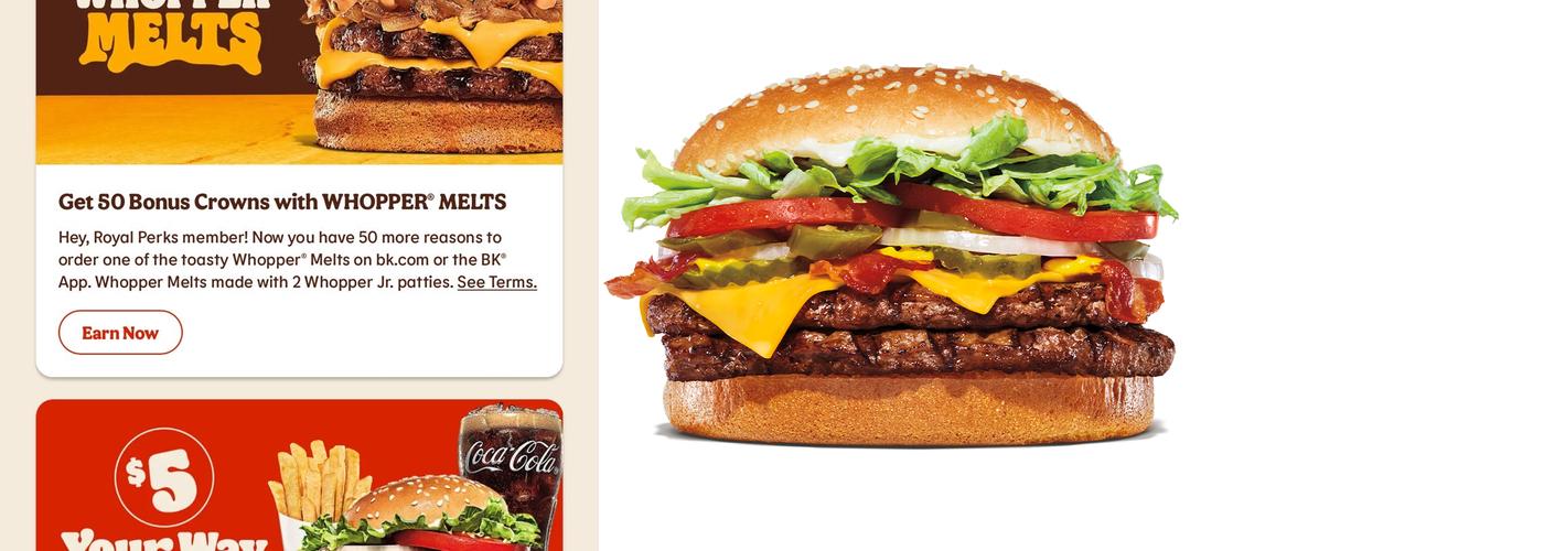 Burger King Menu