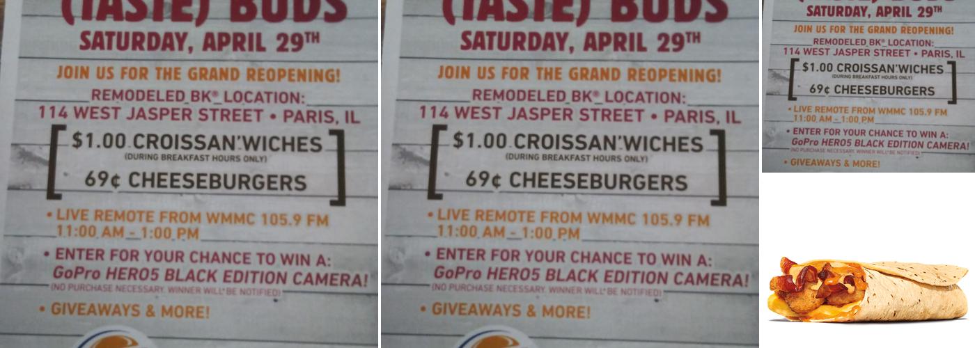 Burger King Menu