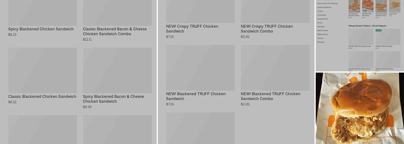 Popeyes Louisiana Kitchen Menu