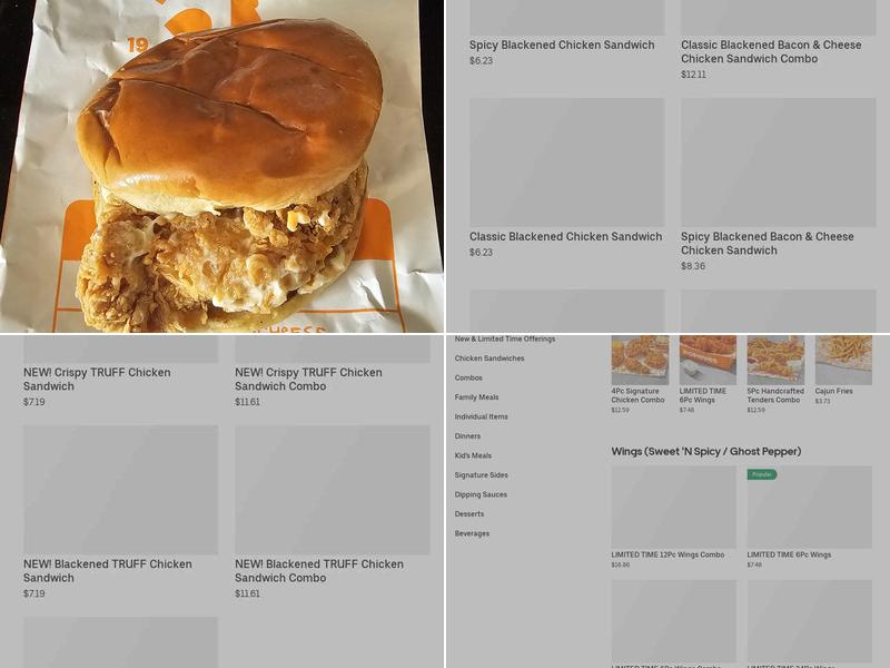 Popeyes Louisiana Kitchen Menu