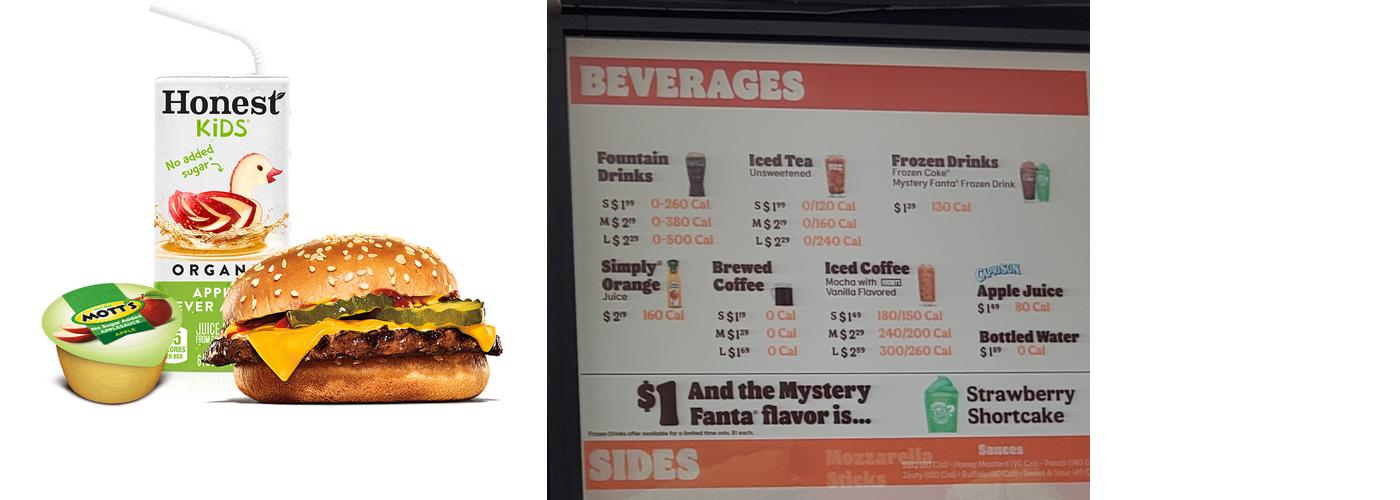 Burger King Menu