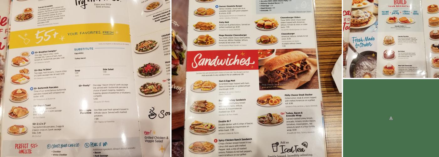 IHOP Menu