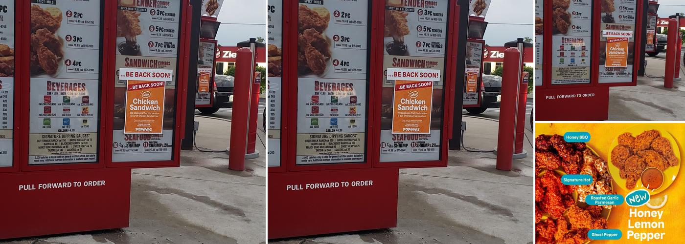 Popeyes Louisiana Kitchen Menu