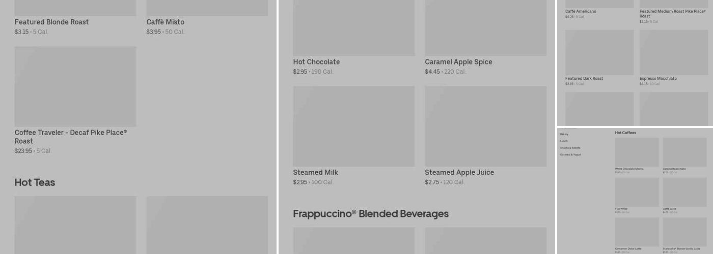 Starbucks Menu