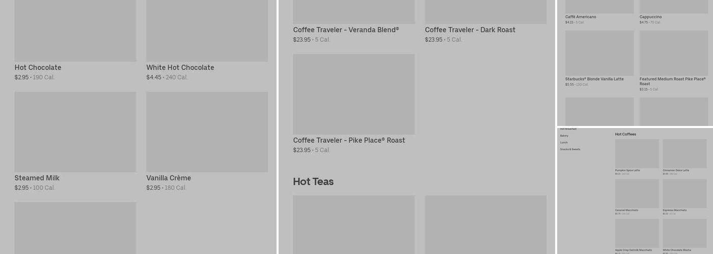 Starbucks Menu