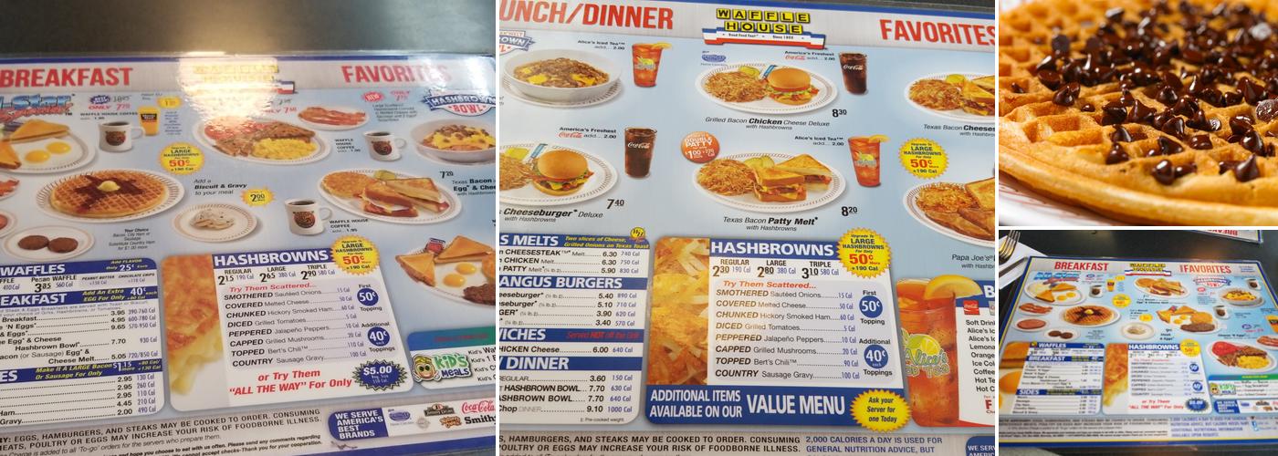 Waffle House Menu