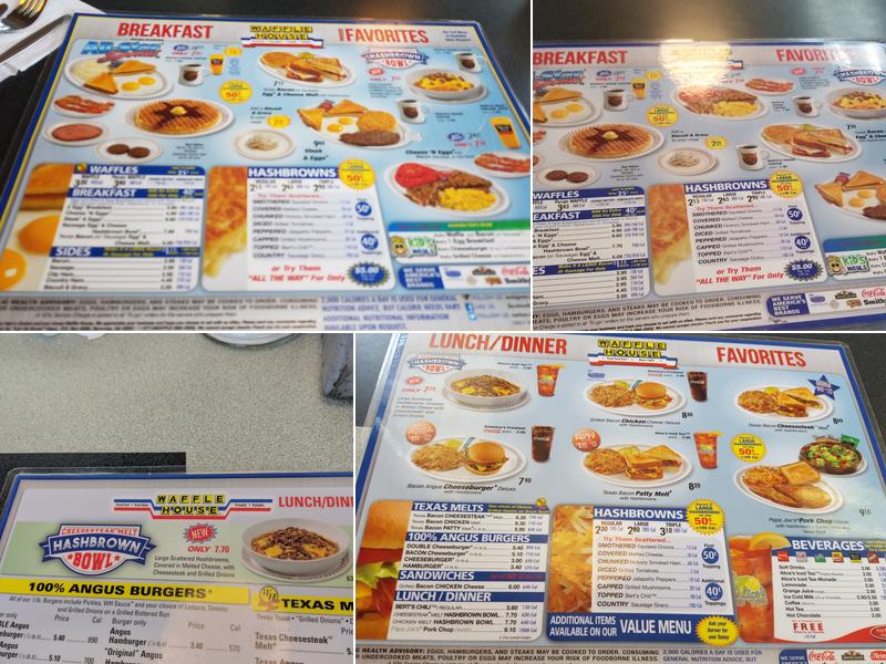 Waffle House Menu