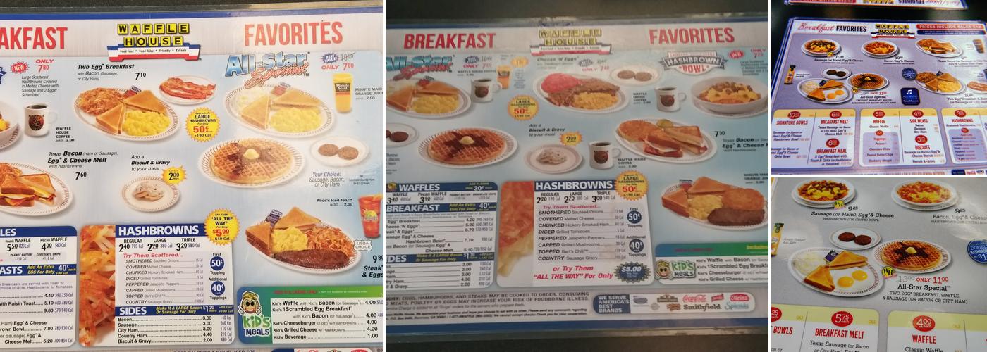 Waffle House Menu