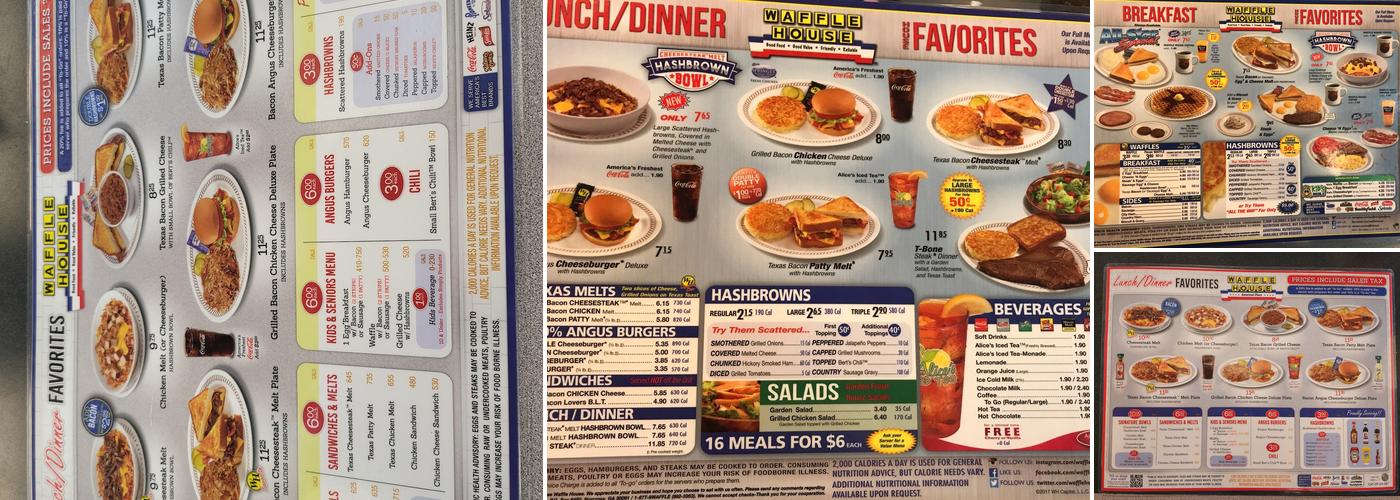 Waffle House Menu