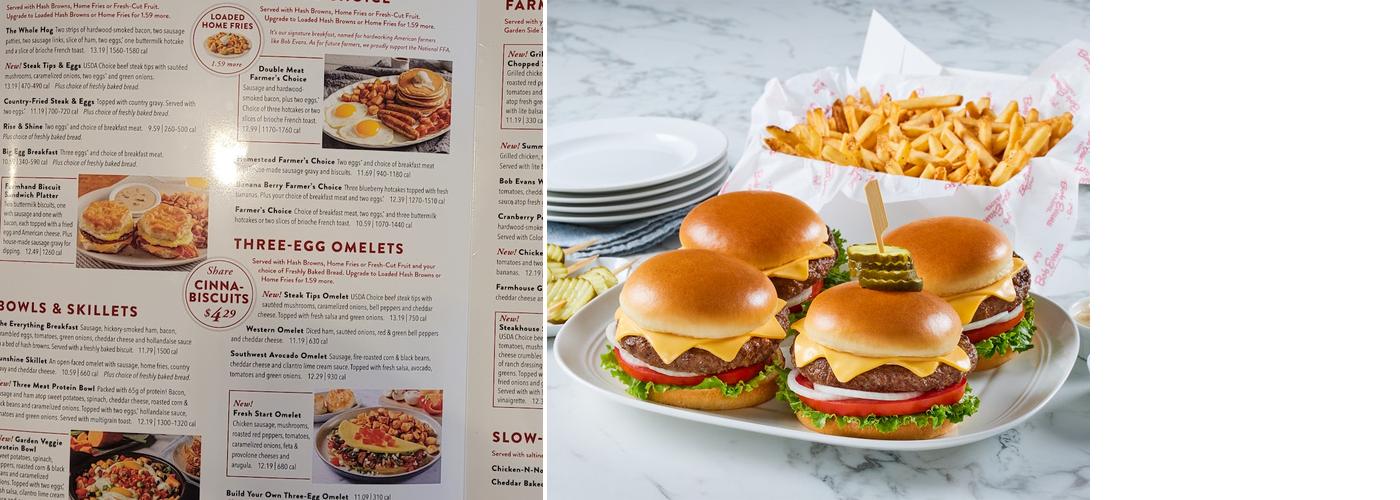 Bob Evans Menu
