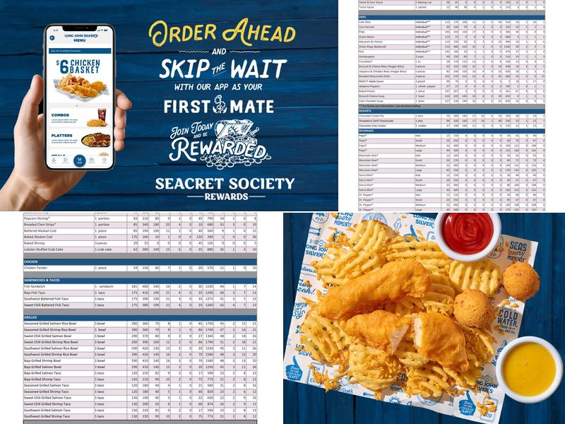 Long John Silver's Menu