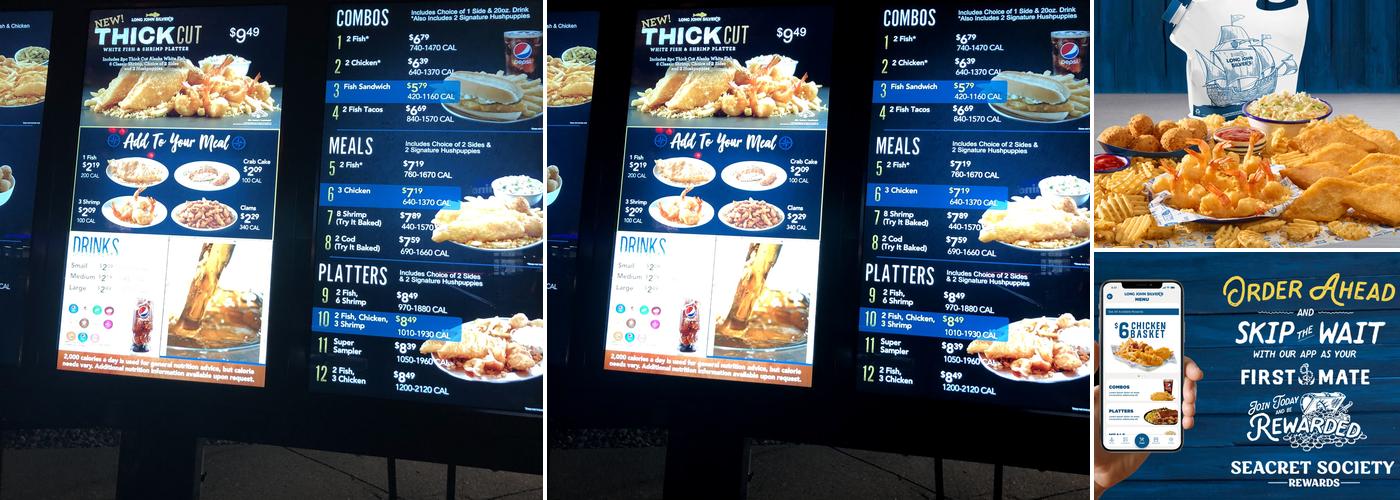 Long John Silver's Menu