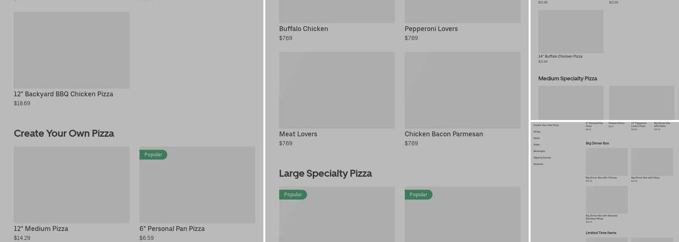 Pizza Hut Menu