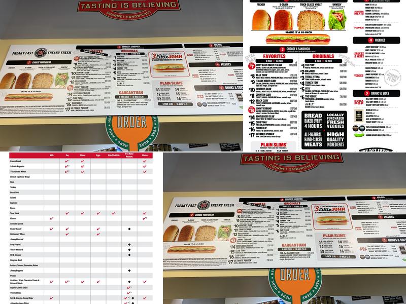 Jimmy John's Menu