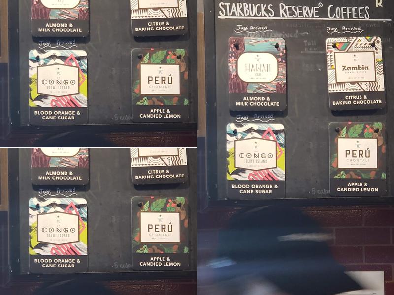 Starbucks Menu