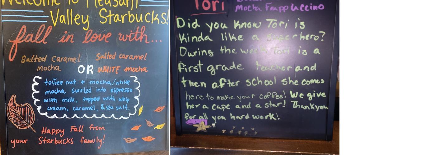 Starbucks Menu