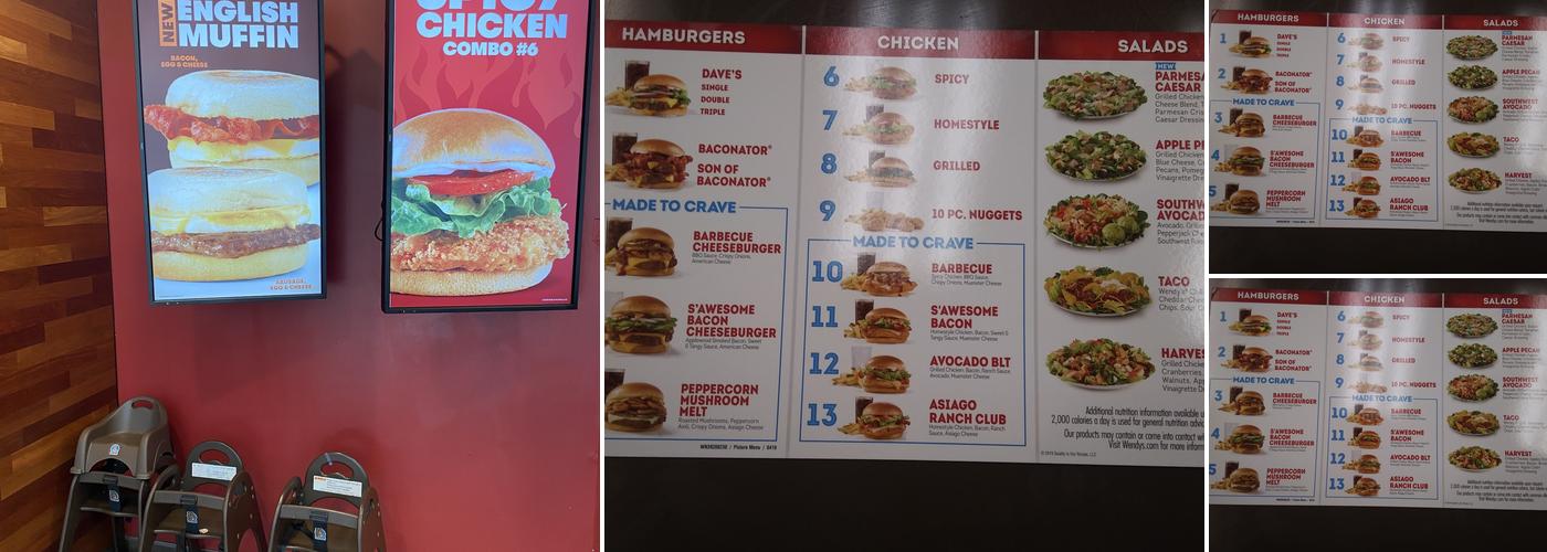 Wendy's Menu