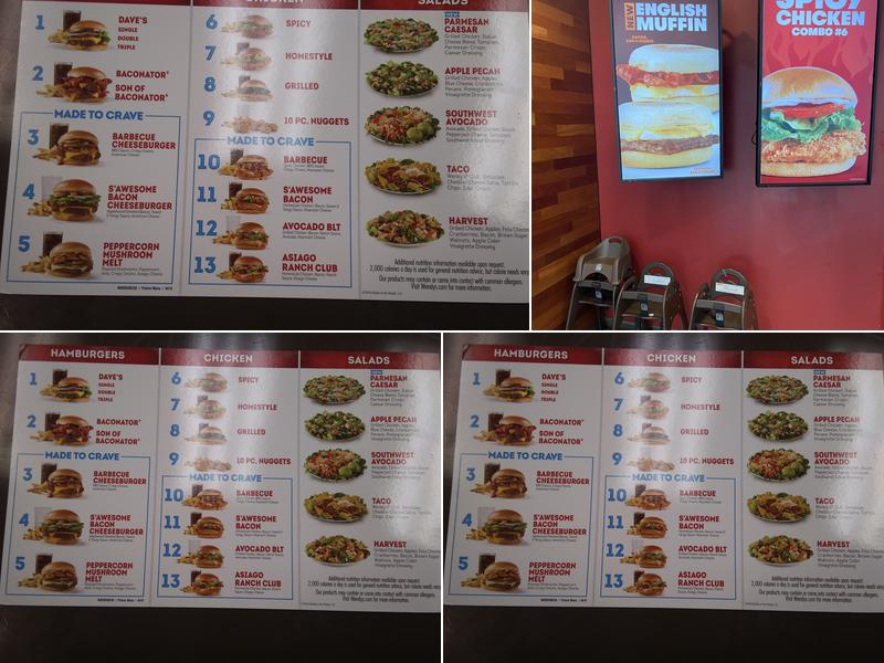 Wendy's Menu
