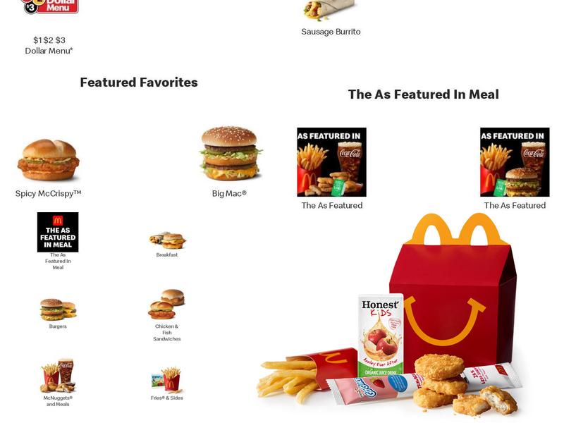 McDonald's Menu