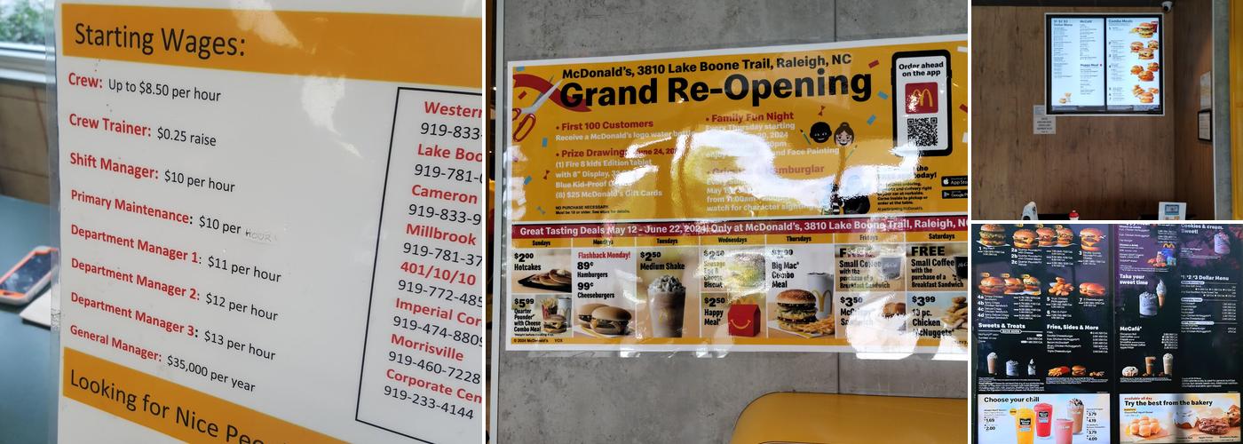 McDonald's Menu