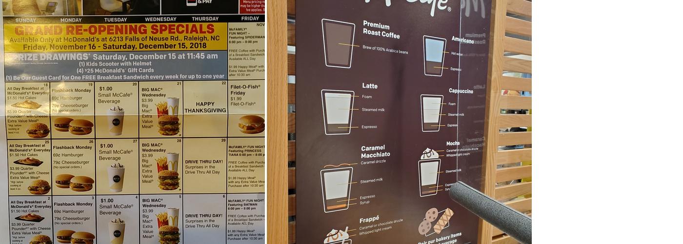 McDonald's Menu