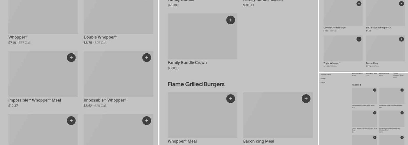 Burger King Menu