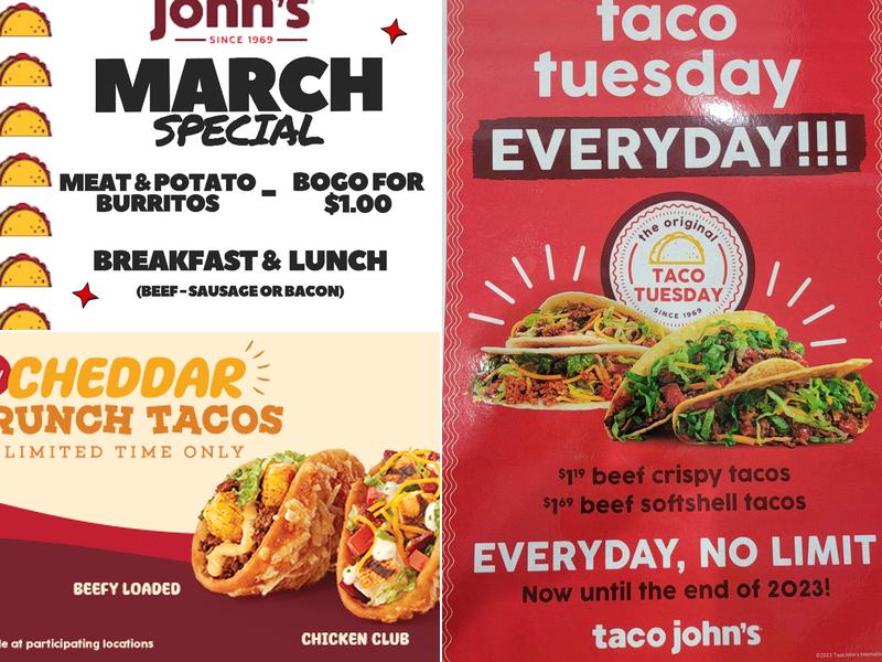 Taco John's Menu