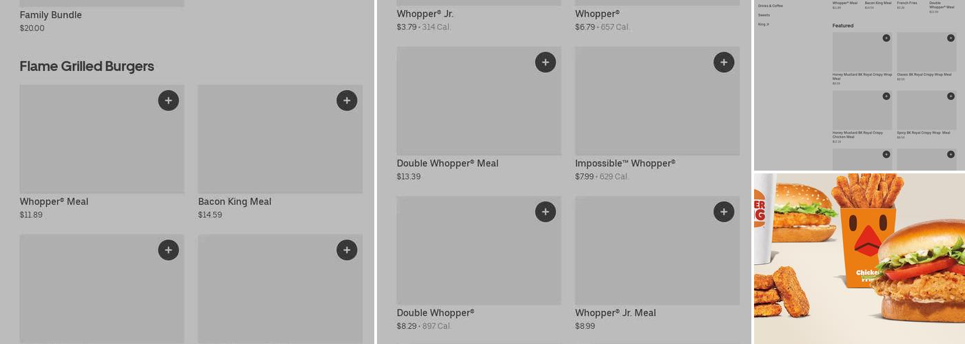 Burger King Menu