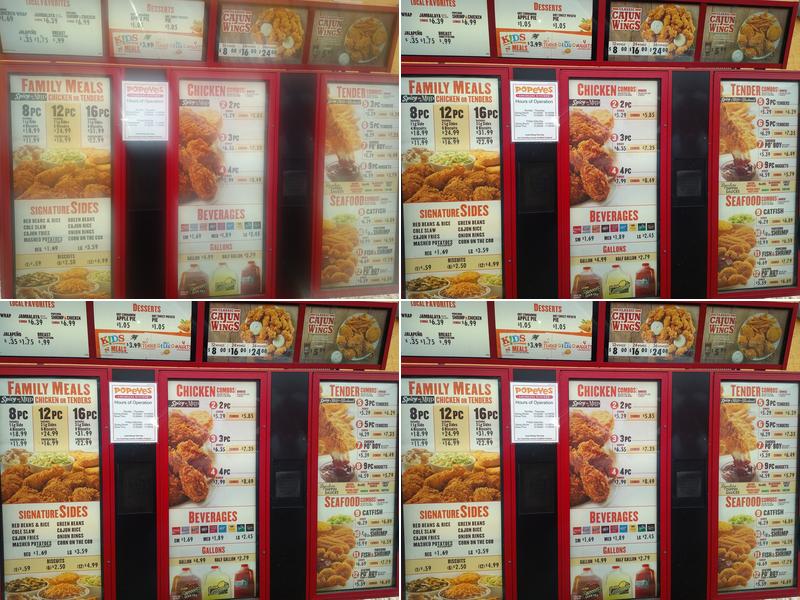 Popeyes Louisiana Kitchen Menu