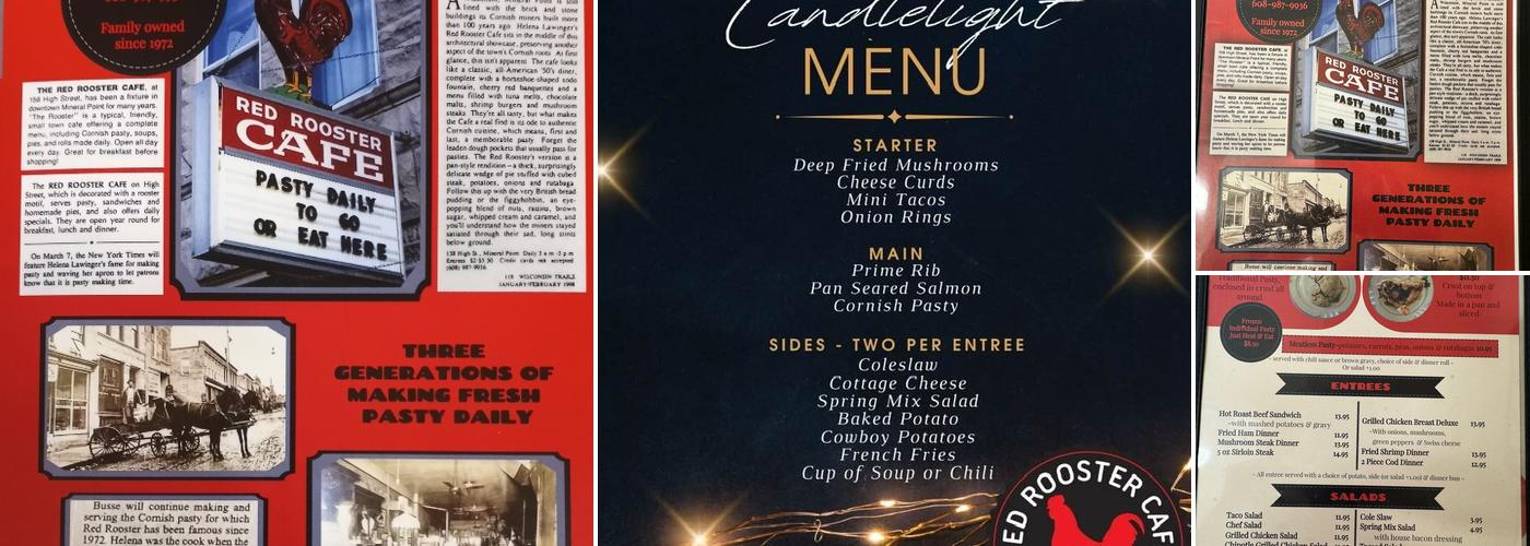 Red Rooster Cafe Menu