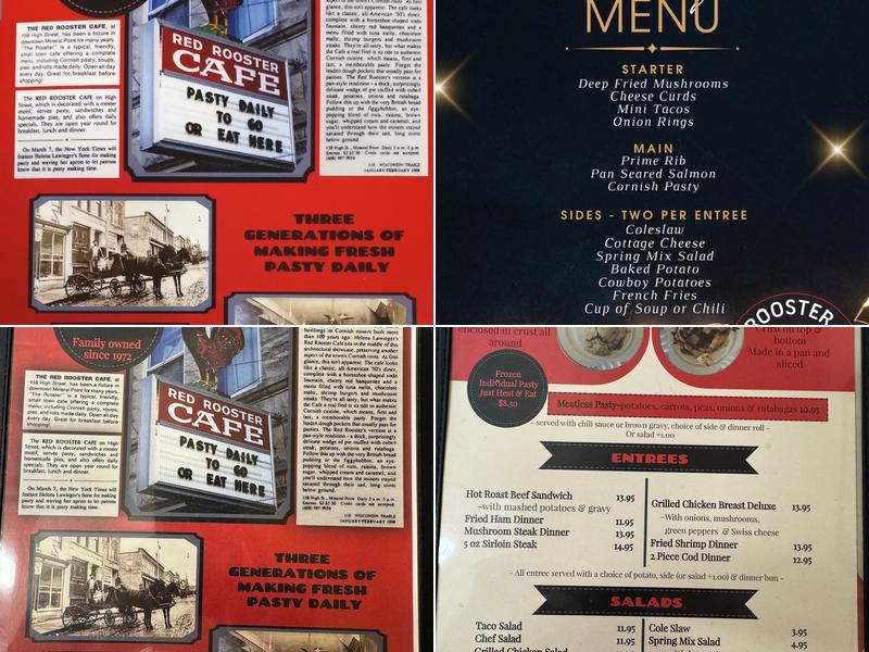 Red Rooster Cafe Menu