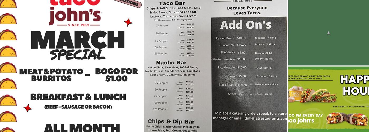 Taco John's Menu