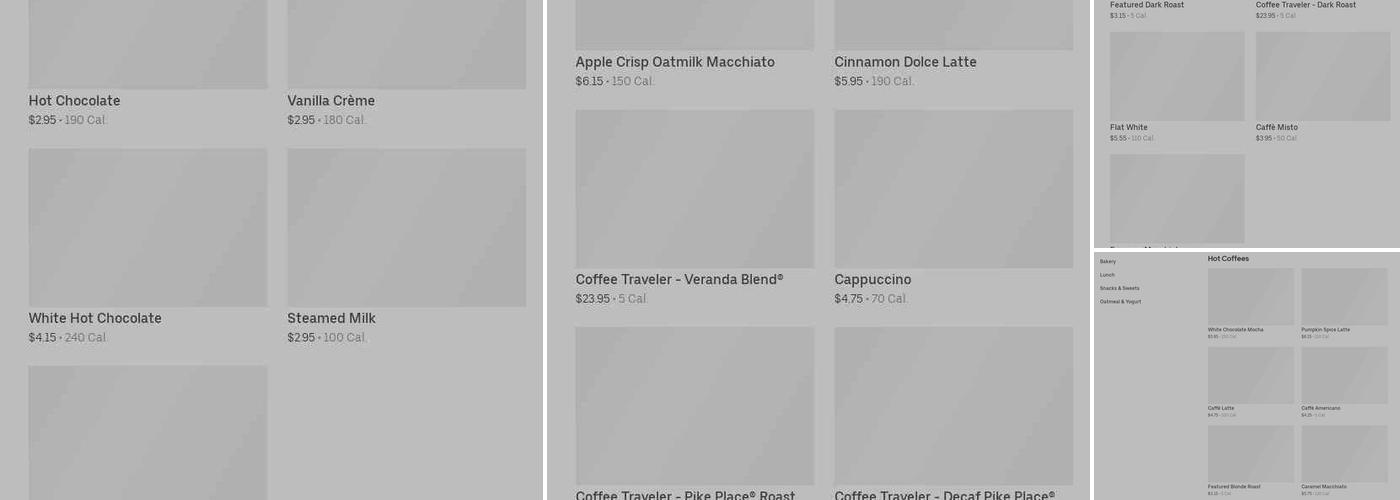 Starbucks Menu