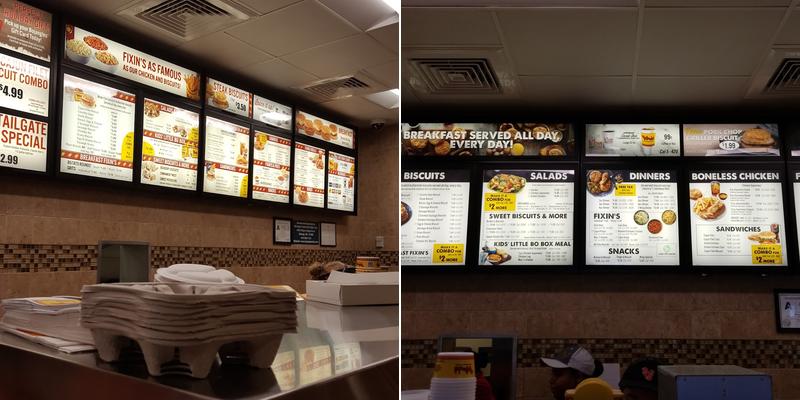 Bojangles Menu