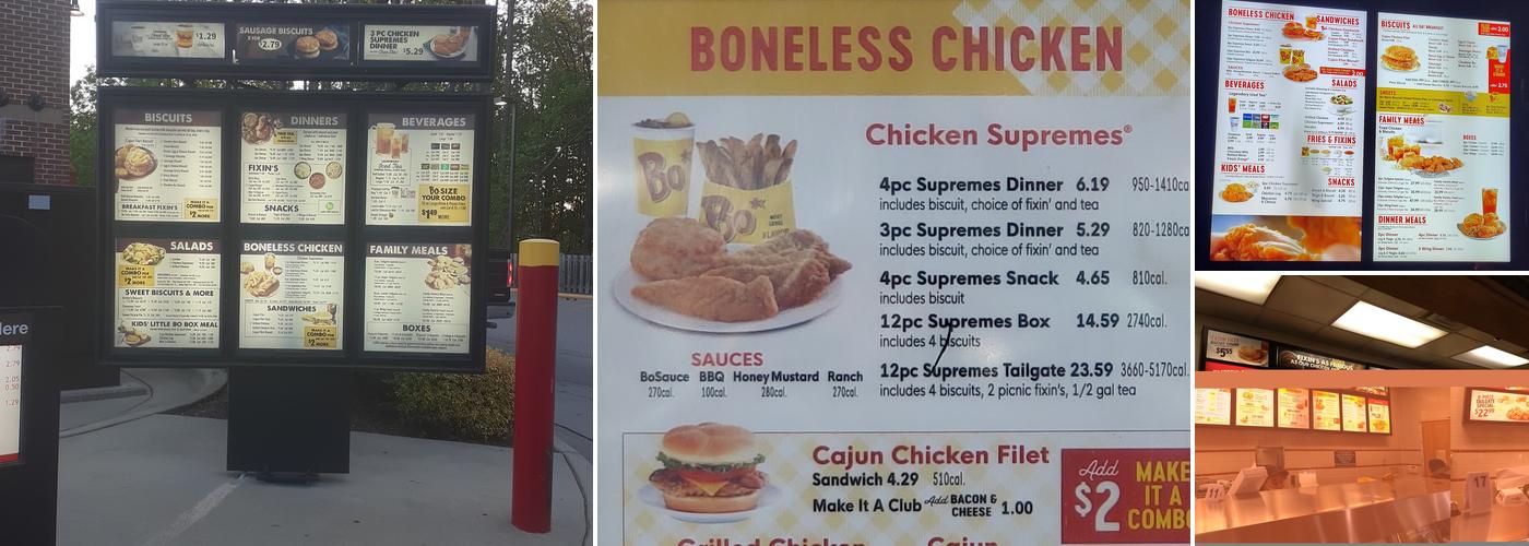 Bojangles Menu