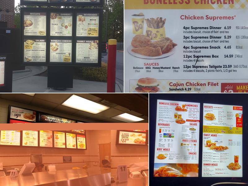 Bojangles Menu