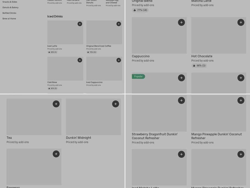 Dunkin' Menu