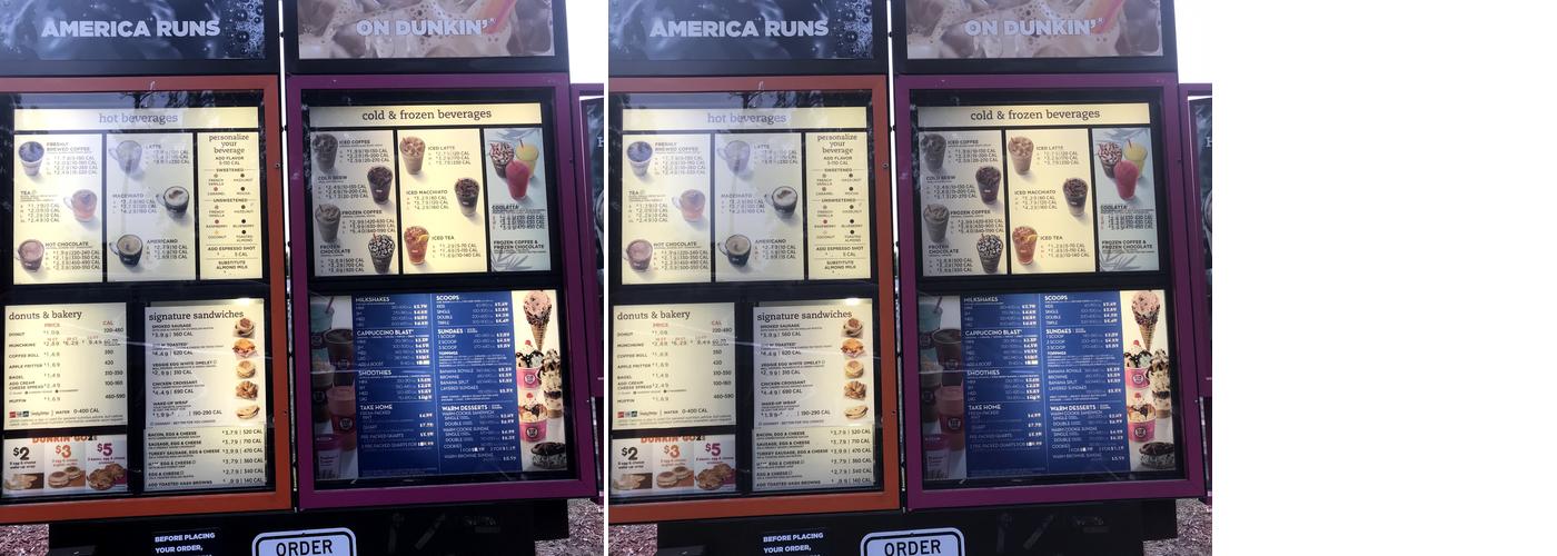 Dunkin' Menu