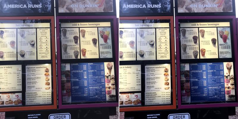 Dunkin' Menu