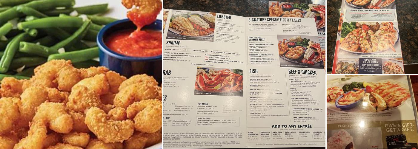 Red Lobster Menu