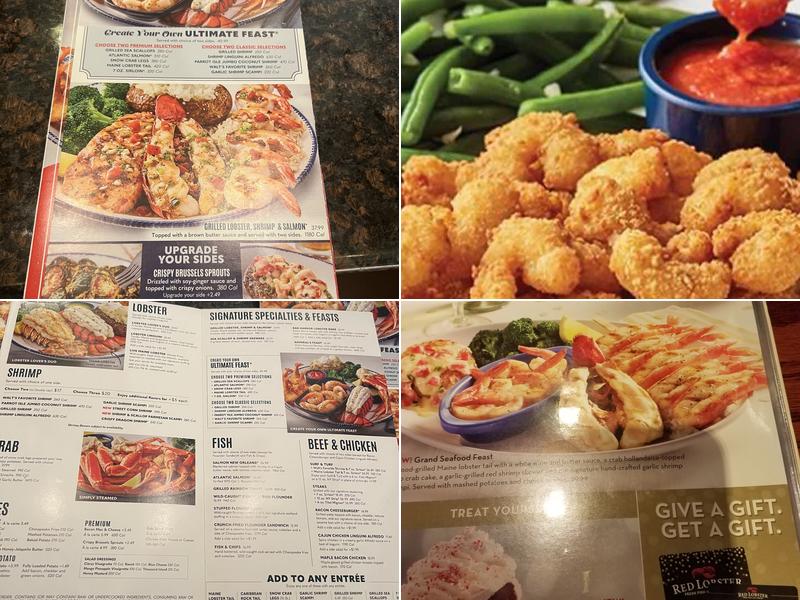 Red Lobster Menu